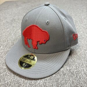 New Era Men's Buffalo Bills New Era Storm Gray 59FIFTY Fitted Hat 6 7/8